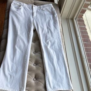 Chaps White Women's Straight-Leg Jeans